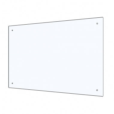 Panou plexiglas protectie casierie atarnat 67x100 cm