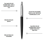 Pix Parker Jotter Royal Bond Street Black CT personalizat