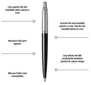 Pix Parker Jotter Standard Black CT personalizat