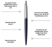 Pix Parker Jotter Royal Blue CT personalizat