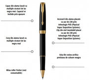 Roller Parker Sonnet Royal Matte Black GT personalizat