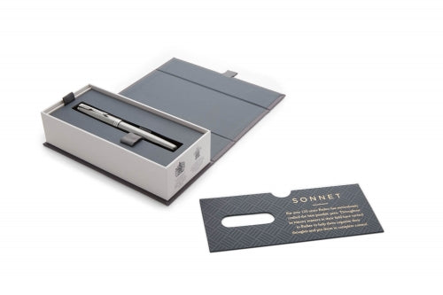Roller Parker Sonnet Royal Stainless Steel CT personalizat