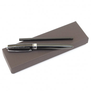 Roller metalic black Bern personalizat