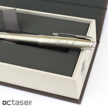 Stilou Parker Sonnet Royal Stainless Steel CT personalizat
