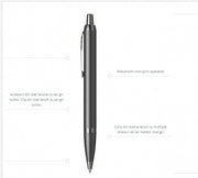 Set stilou si pix Parker IM Royal ACHROMATIC BLACK BT personalizat prin gravura