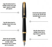 Stilou Parker Urban Royal Muted Black GT personalizat