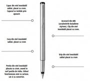 Stilou Parker Vector Royal Standard Stainless Steel CT personalizat