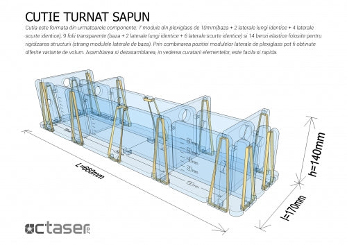 Forma pentru turnat sapun SM 560 PRO