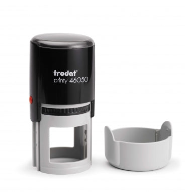 Stampila Trodat 46050 rotunda cu diametrul amprentei 50 mm.