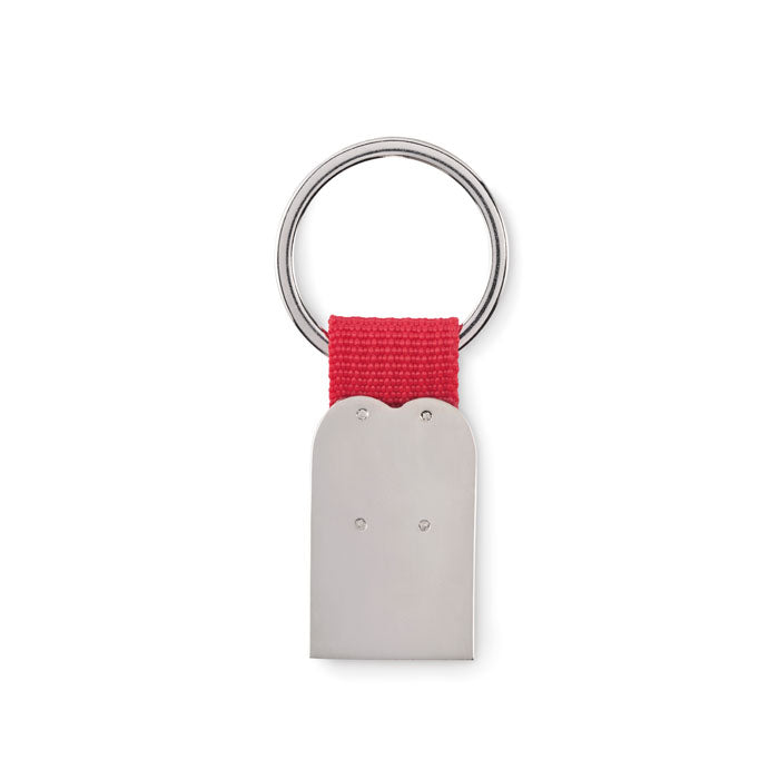 Breloc dreptunghiular din metal cu forma de inima personalizat