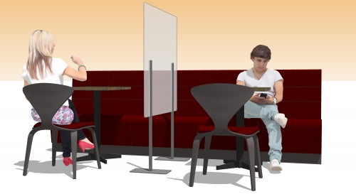Panou separator mese restaurant din plexiglas 150x100 cm