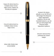 Roller Parker Sonnet Royal Black GT personalizat