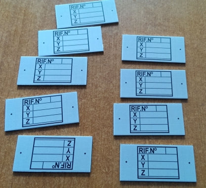 Placute de identificare cu serie variabila pentru matrite