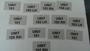 Placute pentru identificare matrite 2 mm