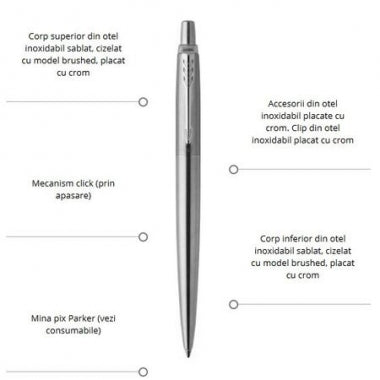 Set pix si creion Parker Jotter Royal personalizat