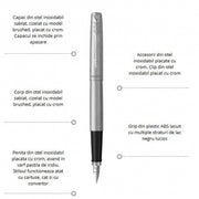 Set stilou si pix Parker Jotter Royal personalizat