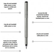 Set stilou si pix Parker Vector Royal personalizat