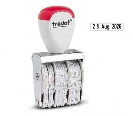 Stampila datiera Trodat 1010 din metal 4 mm.