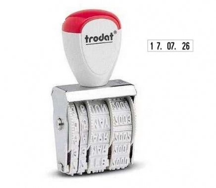 Stampila datiera Trodat 1014 din metal 4 mm.