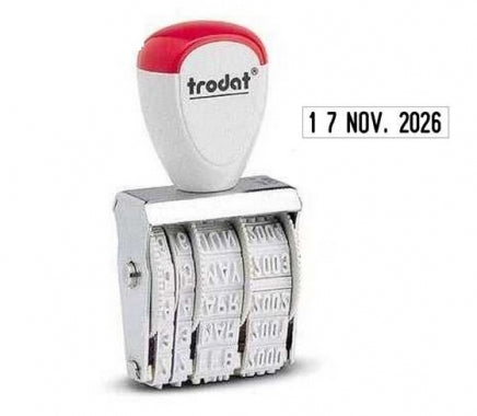 Stampila datiera Trodat 1020 din metal 5 mm.
