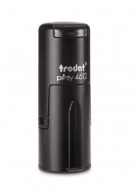 Stampila Trodat 4612 rotunda cu diametrul amprentei 12 mm.