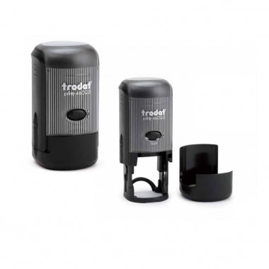 Stampila Trodat 46025 rotunda cu diametrul amprentei 25 mm.