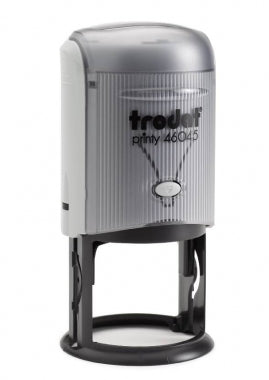 Stampila Trodat 46045 rotunda cu diametrul amprentei 45 mm.