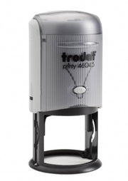 Stampila Trodat 46045 rotunda cu diametrul amprentei 45 mm.