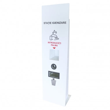 Statie de dezinfectare profesionala din PVC pentru maini cu dispenser cu senzor